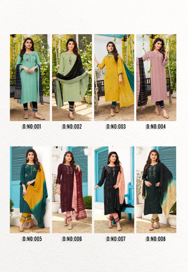 Ikw Hazel Vol 1 Viscose Designer Readymade Suit